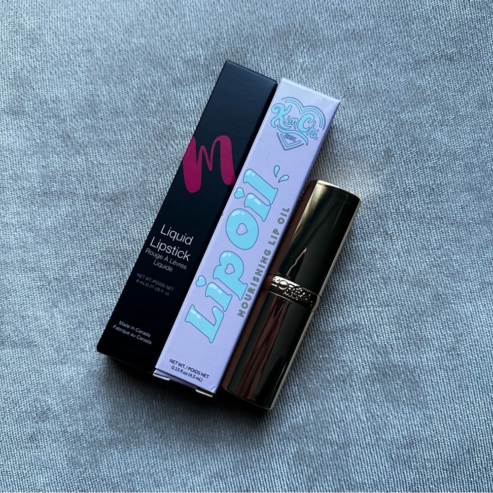 Trio Lipstick Set L’Oreal/Madeup Beauty/ Kimchi Chic Beauty